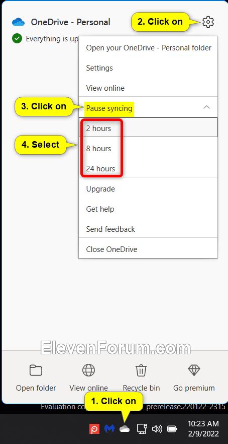 Pause and Resume OneDrive Syncing in Windows 11 Tutorial | Windows 11 Forum