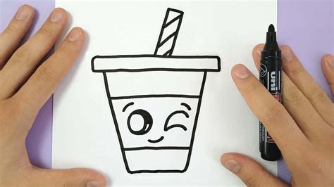 Download Boba Milk Tea Easy Drawing Activity Picture | Wallpapers.com