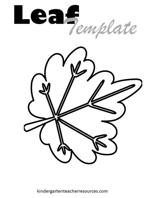 FREE Printable Leaf Template | Many designs are available