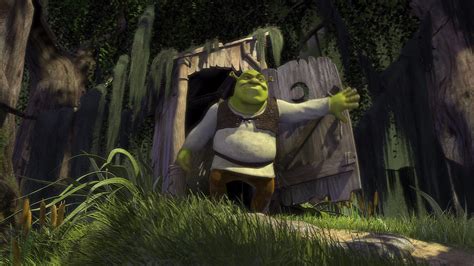 Image - Shrek exits his outhouse.jpg | Heroes Wiki | FANDOM powered by ...