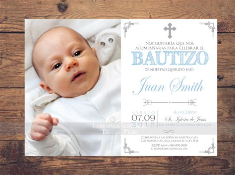 Baptism invitation in spanish baptism invitation bautizo