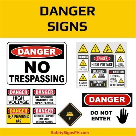 Danger Signs - SafetySignsPH.com Philippines