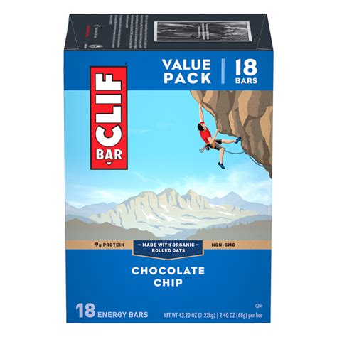 Save on Clif Energy Bars Chocolate Chip - 18 ct Order Online Delivery ...