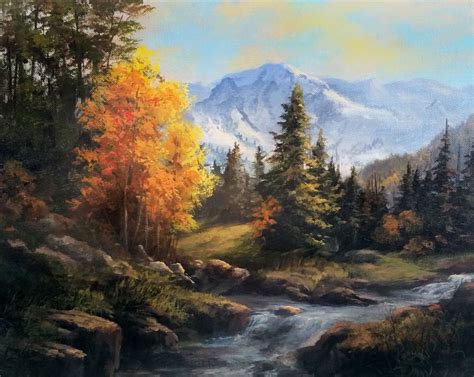 "Acrylic Landscape" Acrylic Painting by Kevin Hill Watch short painting lessons on YouTube ...