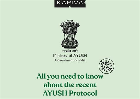 5 Things to Know About the Latest Protocol by Ministry of AYUSH - Kapiva