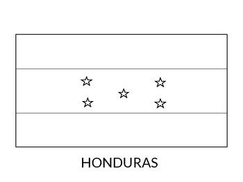 Honduras Flag Printable , Honduras Flag Coloring Sheet | TPT