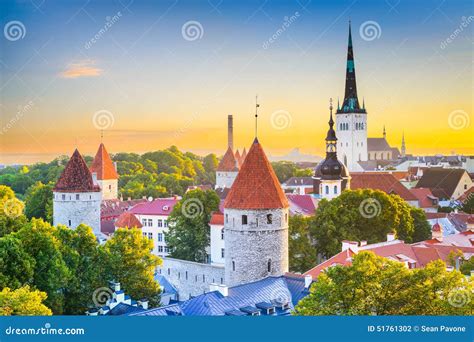 Tallinn Skyline stock photo. Image of baltic, cityscape - 51761302