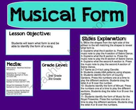 34 Form ideas | teaching music, elementary music, music classroom