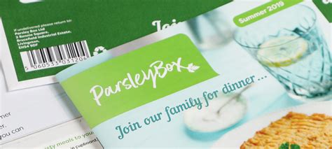 Design services for our client Parsley Box - Creative Storm