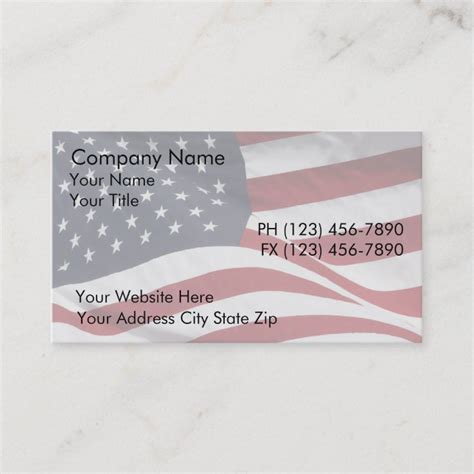 Patriotic Business Cards | Zazzle