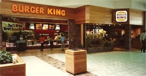 A mall-based Burger King (circa 1980s) : 80sfastfood | Burger king, Burger, Food history