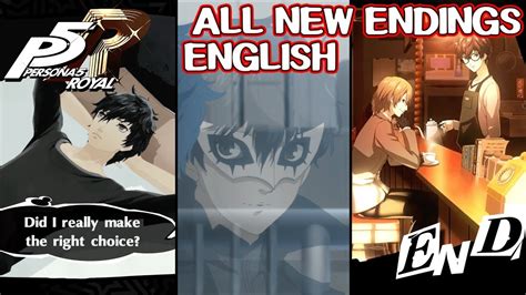 All New Endings ENGLISH - Persona 5 Royal - YouTube