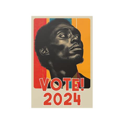 2024 Vote Poster, 24x36, Bold Typography, Satin Paper, Election ...