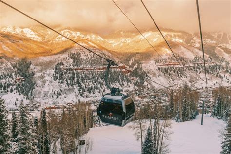 Telluride, Colorado Mountaintop Proposal in Winter