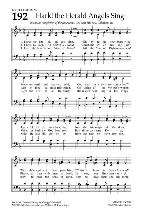 Hark The Herald Angels Sing Lyrics Printable - Printable Word Searches