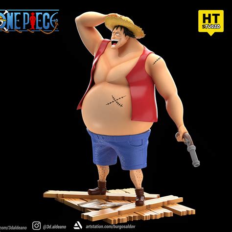 STL file Demalo Black Fake Luffy One Piece 🏎️・3D print model to ...