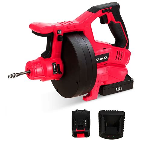 Costway 18V Cordless Plumbing Cleaner Drain Snake Auger Drill w/25.6 Ft Flexible Shaft | Walmart ...