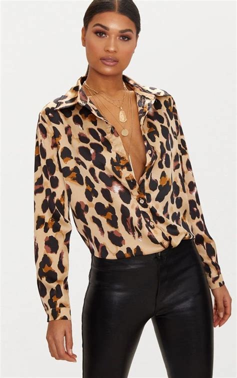 Satin Cheetah Blouse on Mercari | Leopard print blouse, Animal print blouse, Dressy blouse