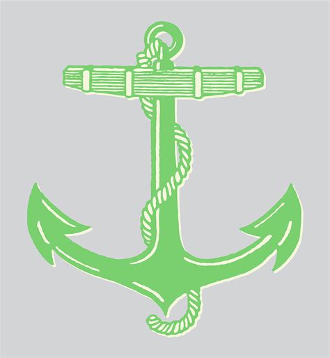 Anchor with Rope Drawing by CSA Images | Fine Art America