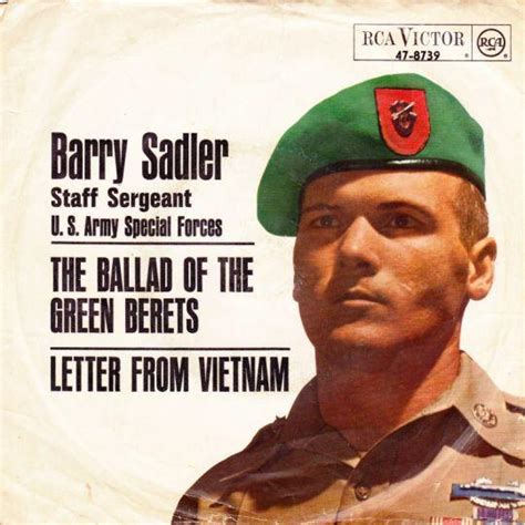 Barry Sadler - Staff Sergeant U. S. Army Special Forces - The Ballad Of ...