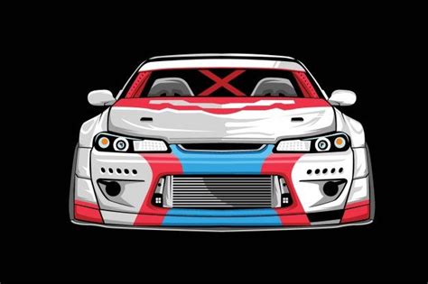 Premium Vector | Drift car illustration | Drifting cars, Car ...