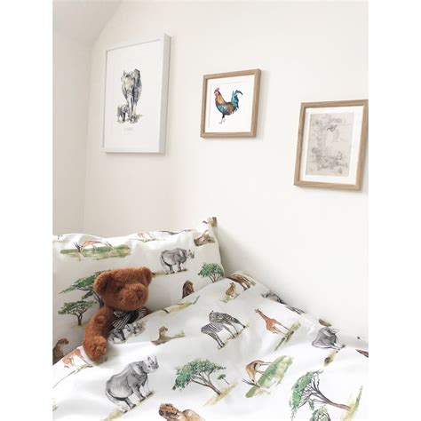 Safari Animals Children's Bedding Set - Etsy