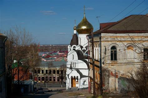 View of the Historical Part of Nizhny Novgorod, Kremlin Stock Image - Image of volga, city ...