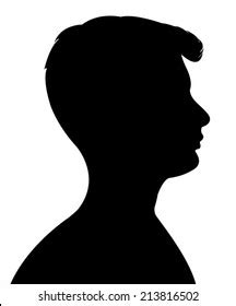 Boy Head Silhouette Vector Stock Vector (Royalty Free) 213816502 | Shutterstock