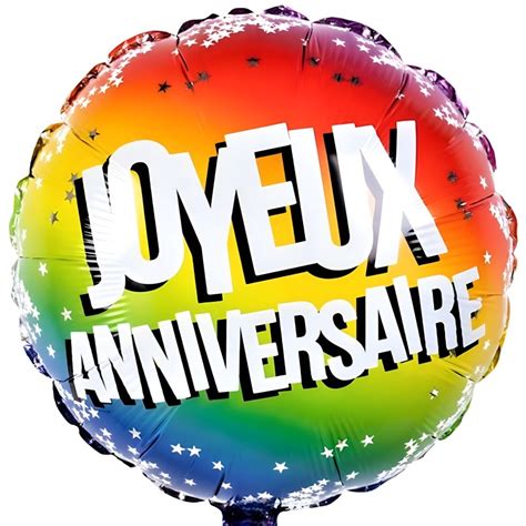 Ballon hélium Joyeux Anniversaire