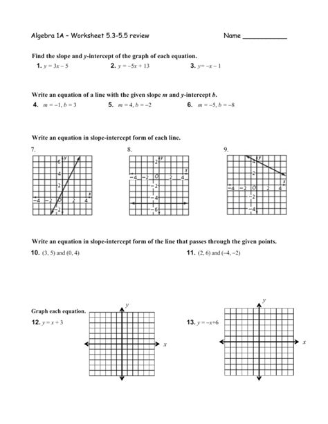 Point Slope Form Worksheet With Answers — db-excel.com