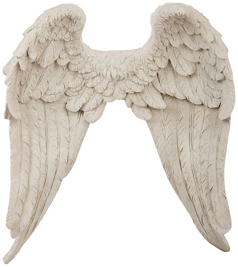 Angel Wings Sculpture Wall Mounted Ornament Art Decor White Antique ...