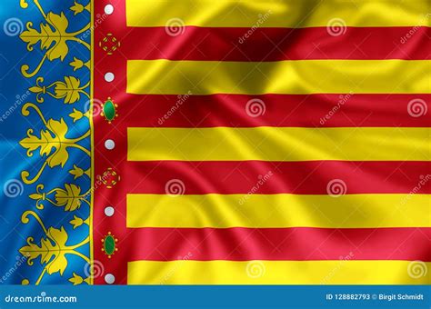 Valencia flag illustration stock illustration. Illustration of design ...