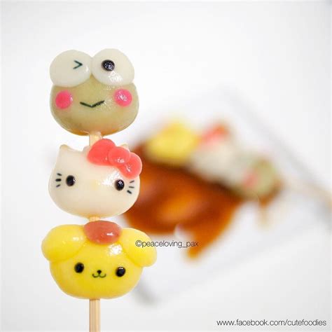 Cute Sanrio dango by Pax (@peaceloving_pax) #JapaneseFood | Cute snacks ...