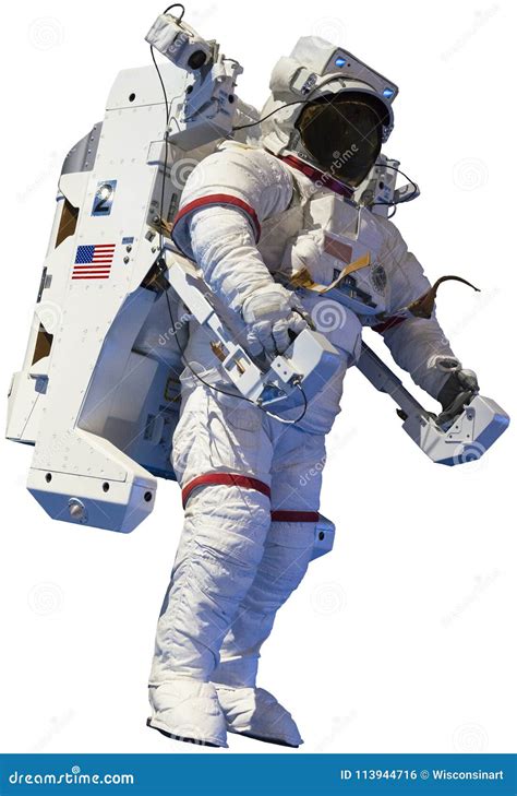 Astronaut, Outer Space Walk, Isolated Stock Photo - Image of video, earth: 113944716