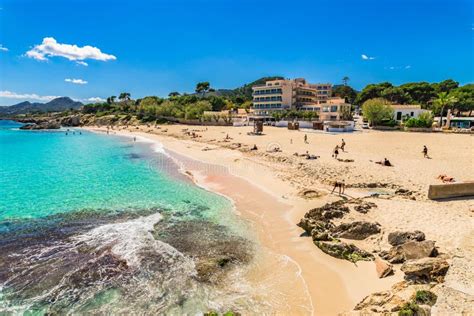 Beautiful Beach Landscape in Cala Rajada on Majorca Editorial Photography - Image of idyllic ...