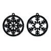 Snowflake Earring SVG DXF