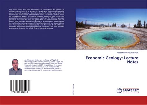 (PDF) Economic Geology: Lecture Notes