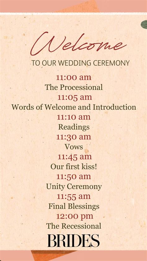 The Ultimate Wedding Ceremony Outline | Order of wedding ceremony ...