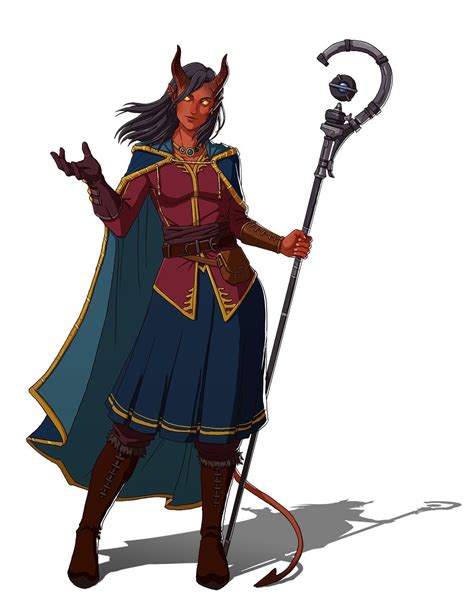 Tiefling Sorcerer / Tiefling sorcerers with the abyssal or infernal bloodlines treat their ...