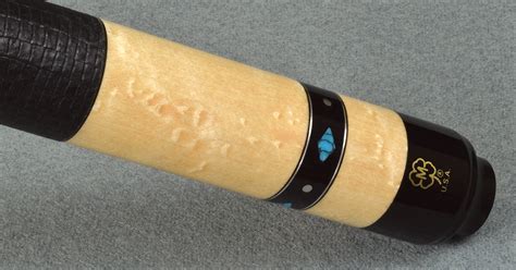 New McDermott G433 Pool Cue G-Core Shaft, Black Lizard Embossed Leather Wrap