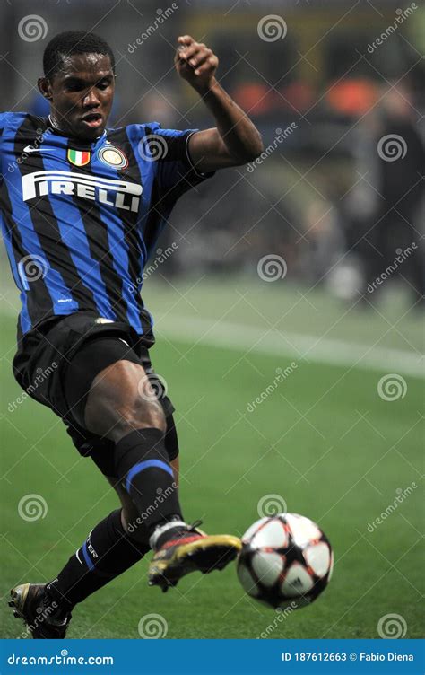 Samuel Eto`o in Action during the Match Editorial Stock Photo - Image ...