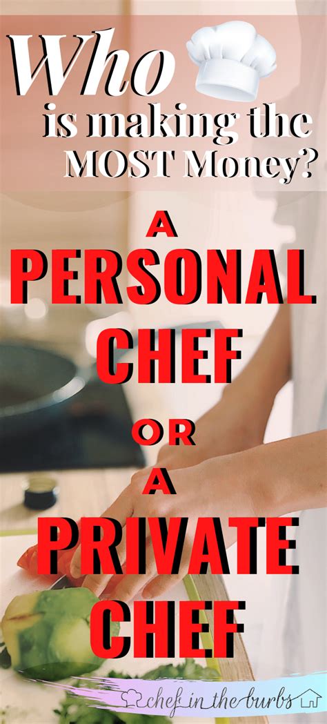 What Kind of Chef Makes The Most Money? | Personal chef, Chef salary, Personal chef service