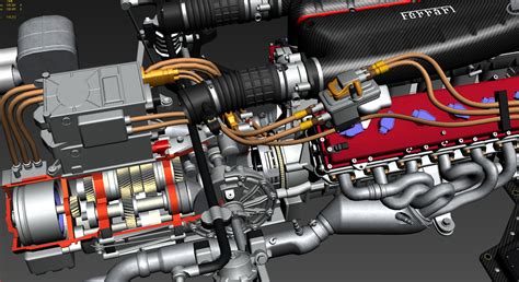 Andrea Sanna - Ferrari LaFerrari engine bay and suspensions