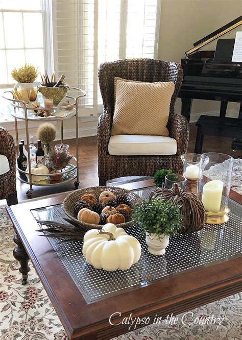 Fall Coffee Table Decor Ideas (Easy and Stylish) - Calypso in the Country