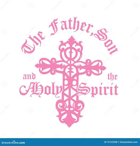 The Father, Son & Holy Spirit Stock Illustration - Illustration of sign, catholic: 72125298