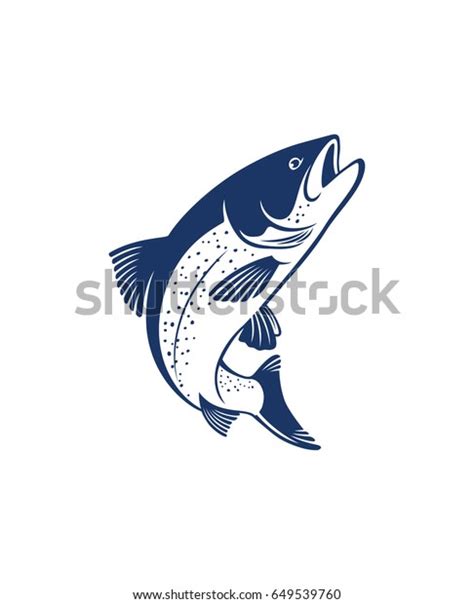 Salmon Fish Stock Vector (Royalty Free) 649539760