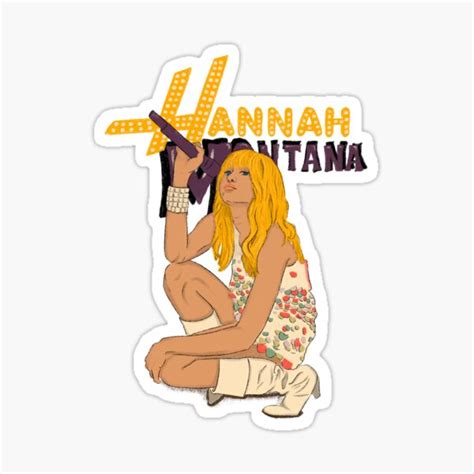 "Hannah Montana (With logo)" Sticker for Sale by mckayla21m | Redbubble