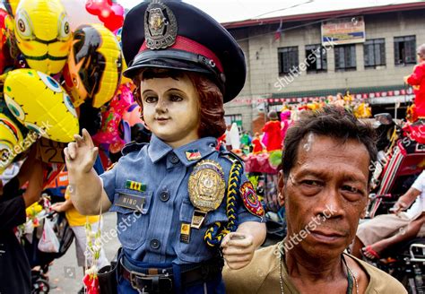 Devotee Carrying Santo Nino Statue Wearing Editorial Stock Photo ...