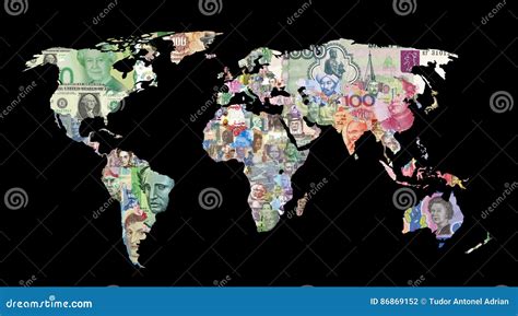 World Currency Map Editorial Image | CartoonDealer.com #86869038