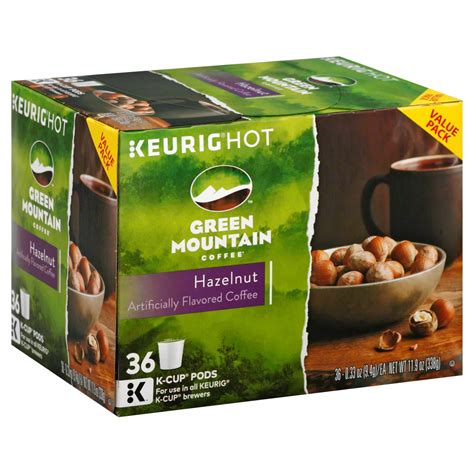 Green Mountain Coffee Hazelnut Single Serve Coffee K Cups Value Pack ...